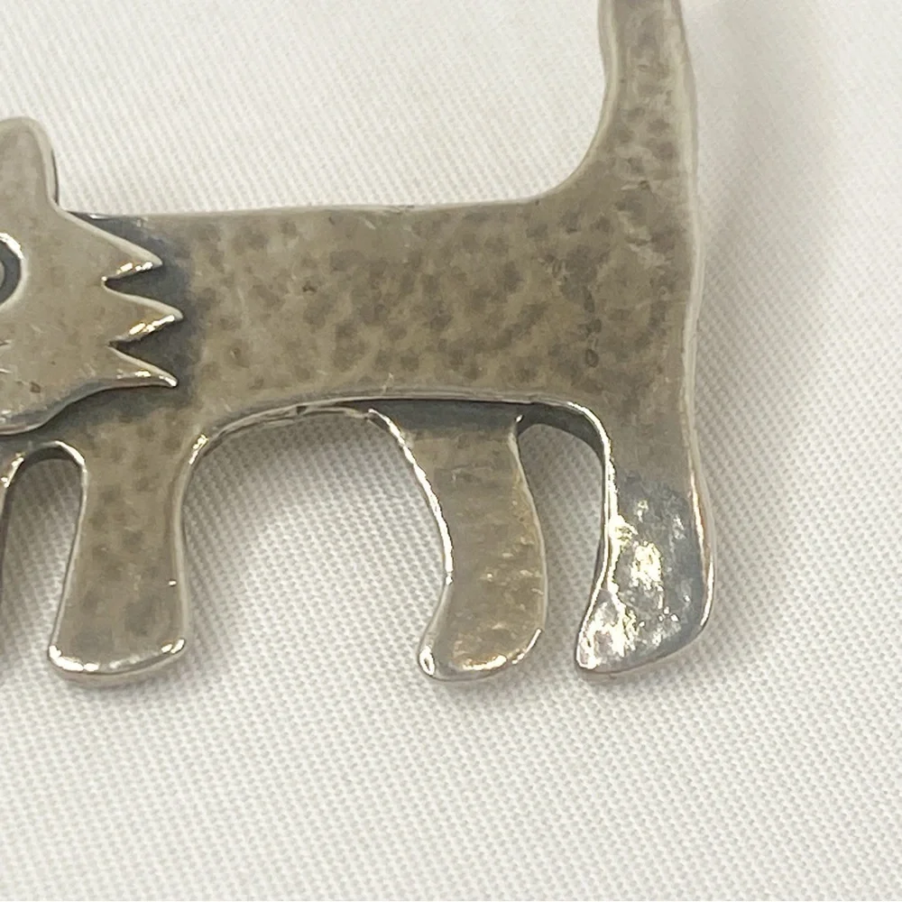 Vintage Silpada Sterling Silver Cat Pin/Brooch I1590